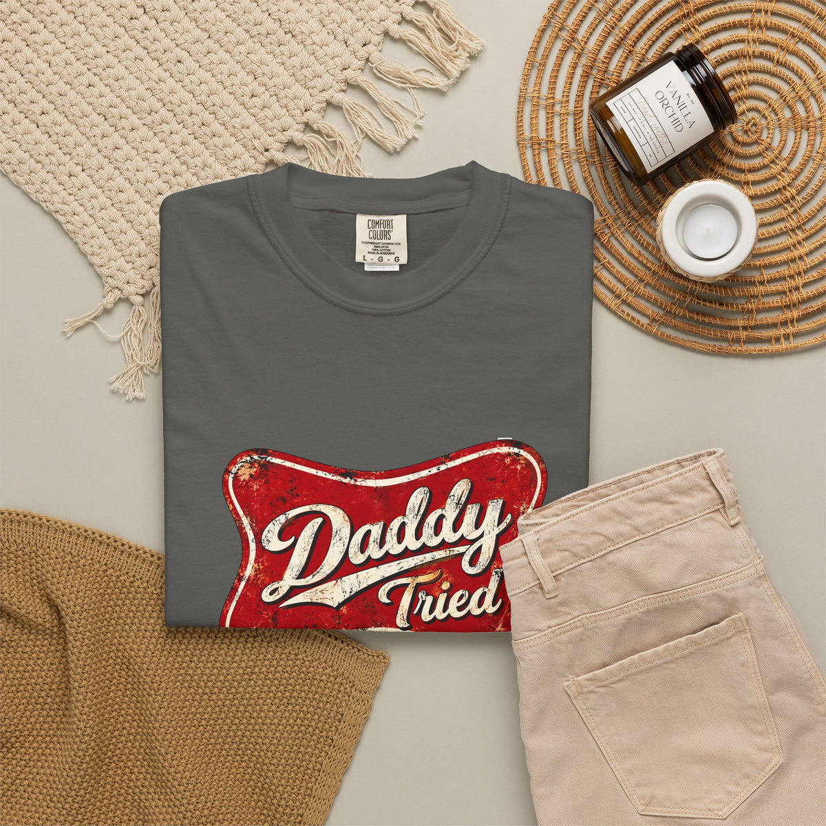 Daddy Tried Retro Script T-Shirt