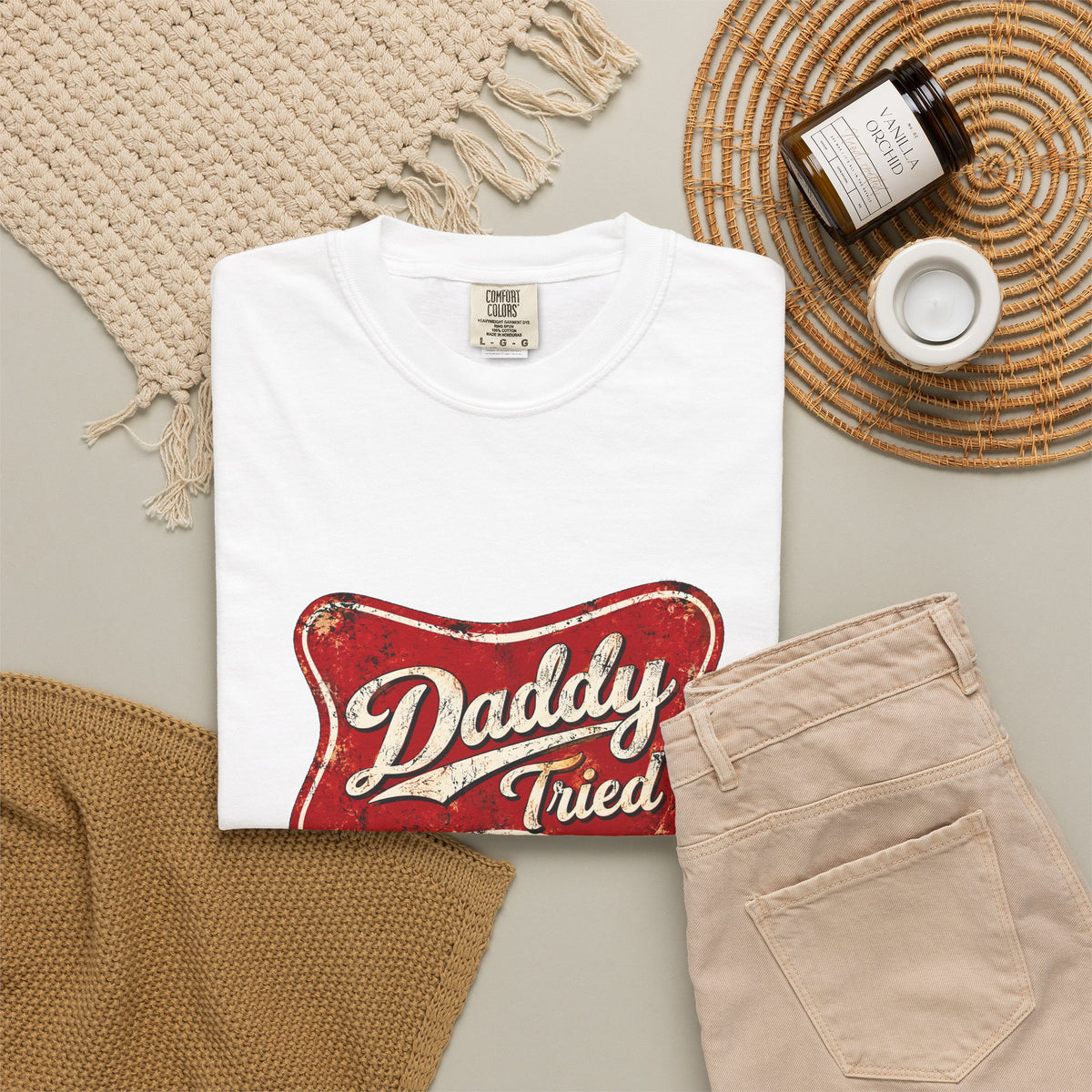 Daddy Tried Retro Script T-Shirt